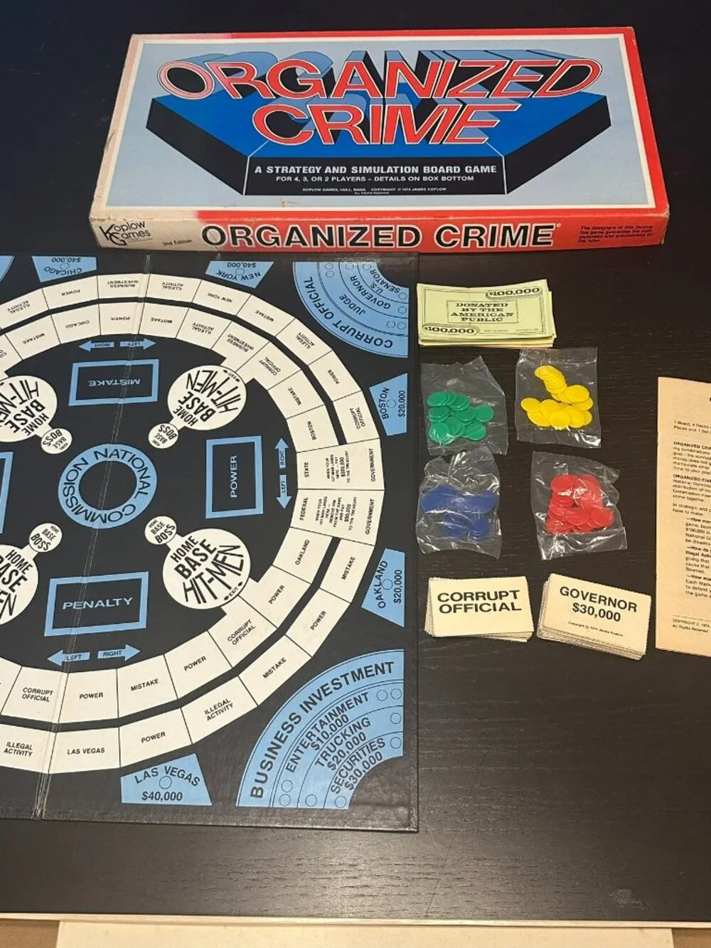 Vintage‎ Board Game Lot (3) Careers 1992, Pay Day 1975 & Organized Crime 1974